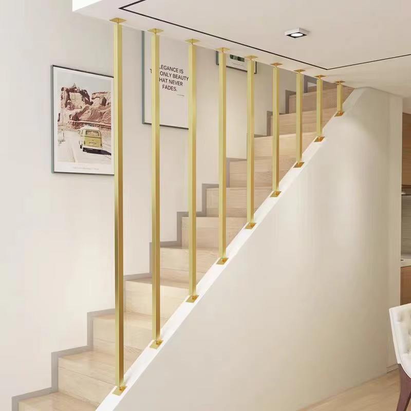 Modern Stainless Steel Stair Railings with Unique Design for Outdoor Balcony Use