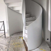 Dealer Price Art Elegant White Interal Metal Curved Staircase Spiral Stair - ID 1601799919526