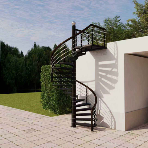 Popular Design Cast High End Stainless Steel Spiral Staircase Spiral Staircase Indoor for House and Villa