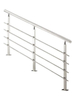 Custom Balustrades Handrails Stairs Stainless Steel Round Railing System Made in China