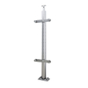 Modern Design Railing Removable Clear Tempered Glass Stair Stainless Steel Handrail