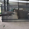 Hot Selling Black Aluminum Horizontal Flat-top Privacy Fence Flat Top Fence