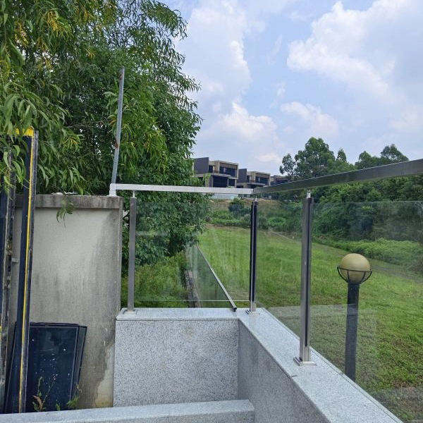 Hot Selling Porch Glass Railing Stainless Steel Balustrade Balcony Balustrades Handrails Glass Railing