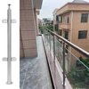 Stainless Steel Fish Mouth Glass Railing Post Clip Staircases Balustrade Post Corner Post