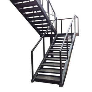 Factory Supply Steel Stairs Step Treads Outdoor High Quality Galvanized Fire Escape Steel Stair