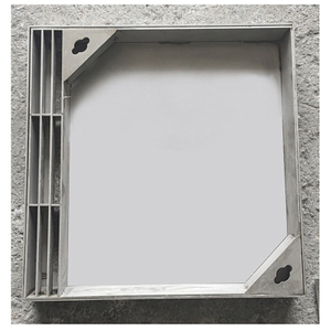 Heavy Duty Stainless Steel Invisible Square Manhole Cover Well Cover With Grating