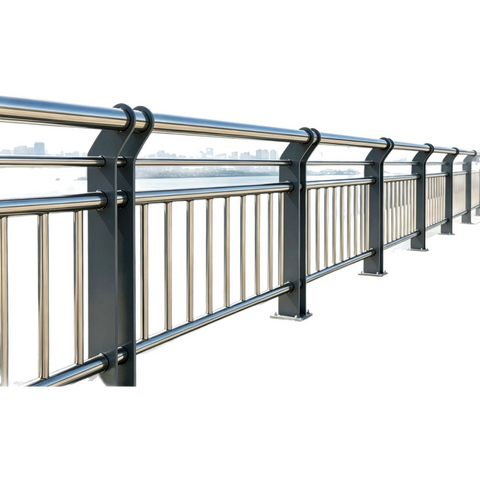 Durable Aesthetically Pleasing Stainless Steel Bridge Guardrail Engineer Grade Reflective Surface Powder Coated Anti-Collision