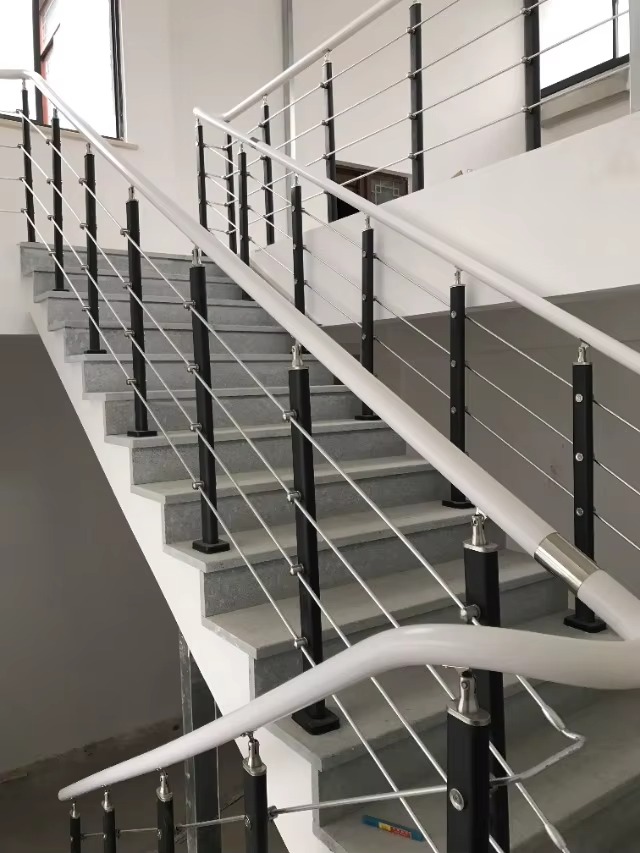 Easy Installation Modern 304 Stainless Steel Cable Railing Rail for Villa Staircase Balcony Handrail