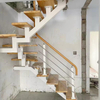 Top-Quality Morden Design Led Indoor Straight Steel Ladder Railing Wood Stair Treads - ID 1601860397765