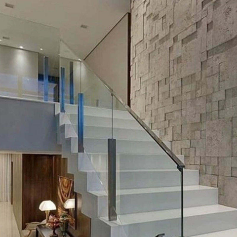 Professional Balcony Staircase Handrail Balusters Glass Stair Railing Post System for Tempered Glass