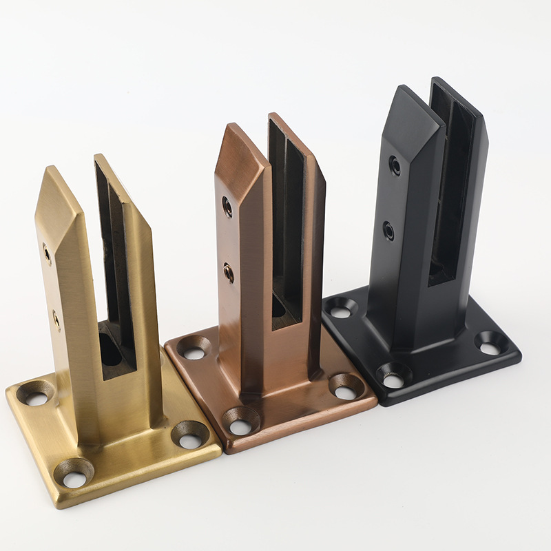 Modern Stainless Steel Frameless Glass Railing Spigot for Outdoor Balcony Staircase & Bathroom Deck Railings