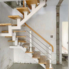 Customized Interior Design Modern LED Steps Straight Staircase