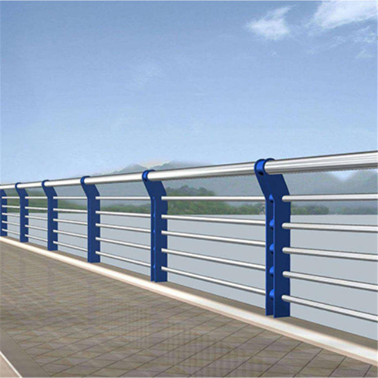 Elevated Bridge Guardrail with Anti-Collision Fence Safety Protection for Landscape River Embankment Traffic Guardrails
