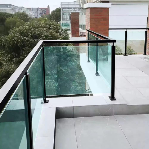 Glass Railing Handrail and Balustrade for Balcony and Stairs