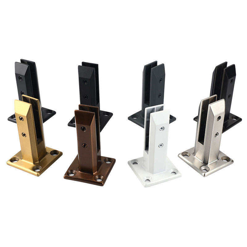 Glass Balustrade Pool Fencing Square Adjustable Spigot