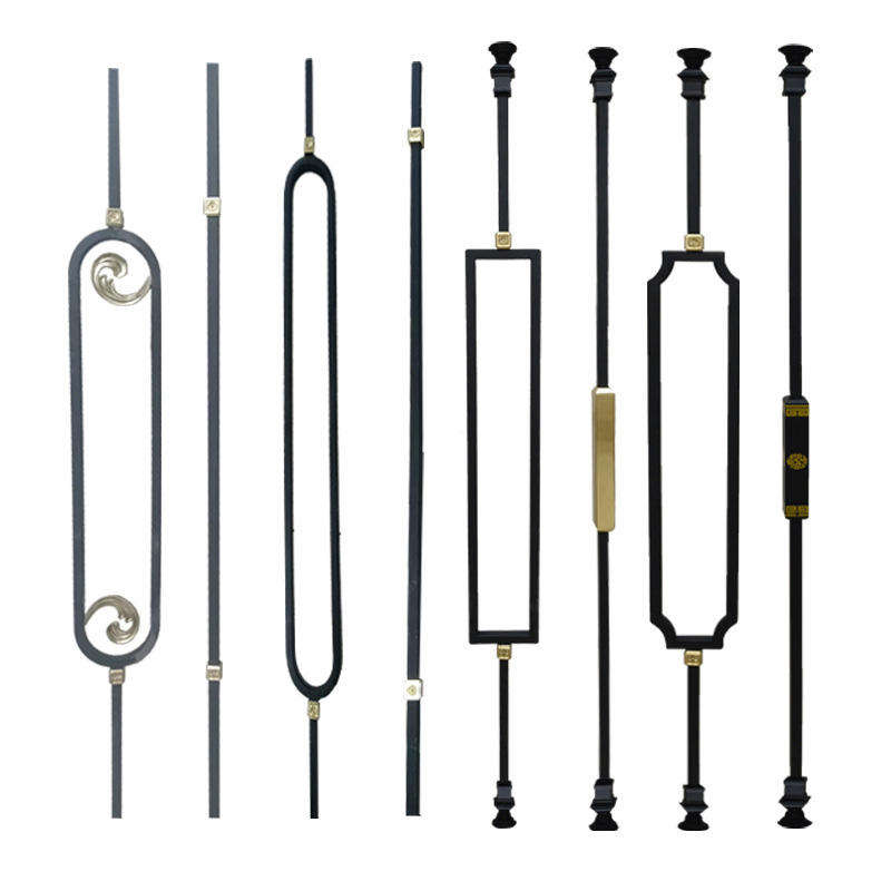 Metal Modern Stair Baluster With 28 Inch Oval for Indoor Decoration Staircase Railing