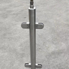 Outdoor Decking Fence Glass Balustrade Round Tube Glass Railing Post