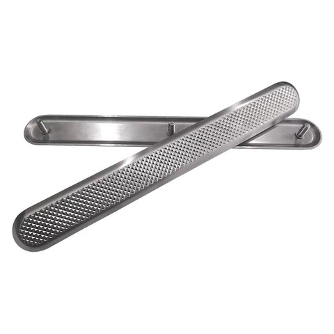 Heavy Duty Stainless Steel Tactile Indicators Anti-Slip Embossed/Grooved Surface for Blind Path Safety Public Areas