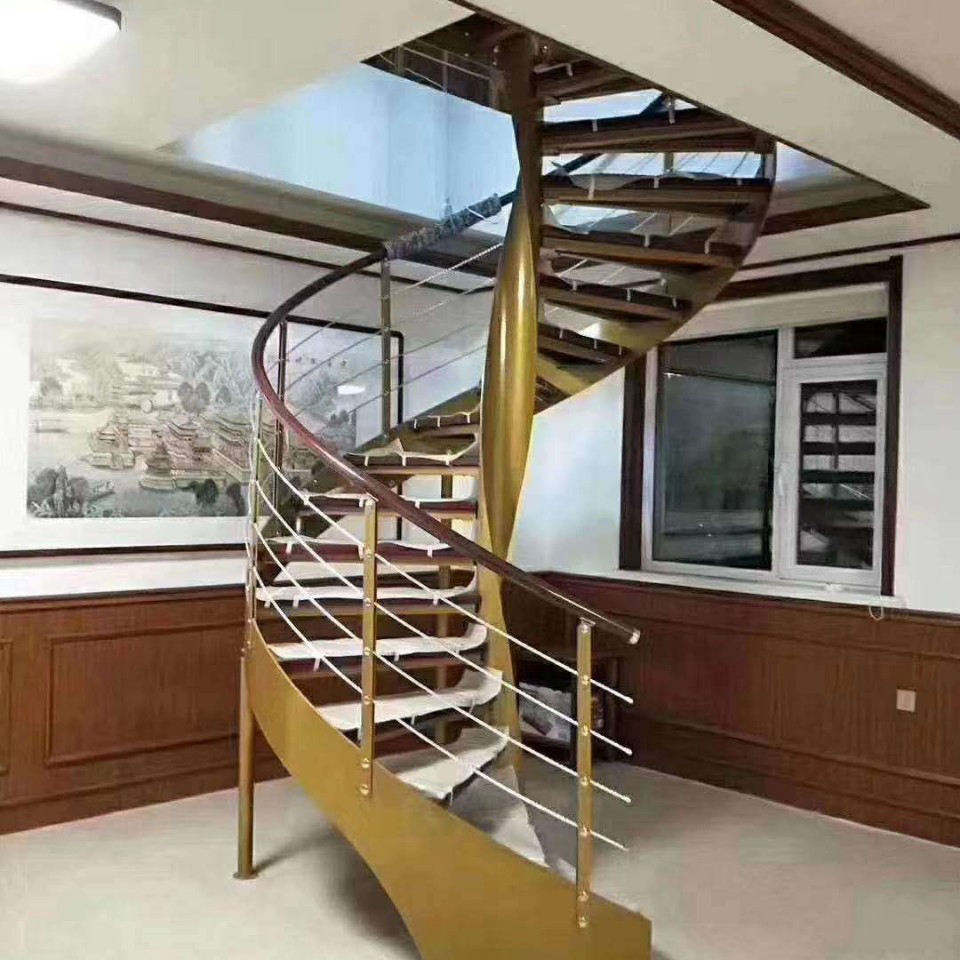 Factory Custom 2025 Modern Spiral Staircase for Small Spaces for House Decoration