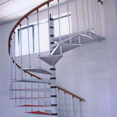 Custom Design Attic Build Indoor Carbon Steel Spiral Stair With 304ss Railing Second Floor Nonslip Step Steel Staircase - ID 1601799985254