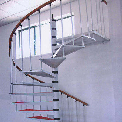 Custom Design Attic Build Indoor Carbon Steel Spiral Stair With 304ss Railing Second Floor Nonslip Step Steel Staircase - ID 1601799985254
