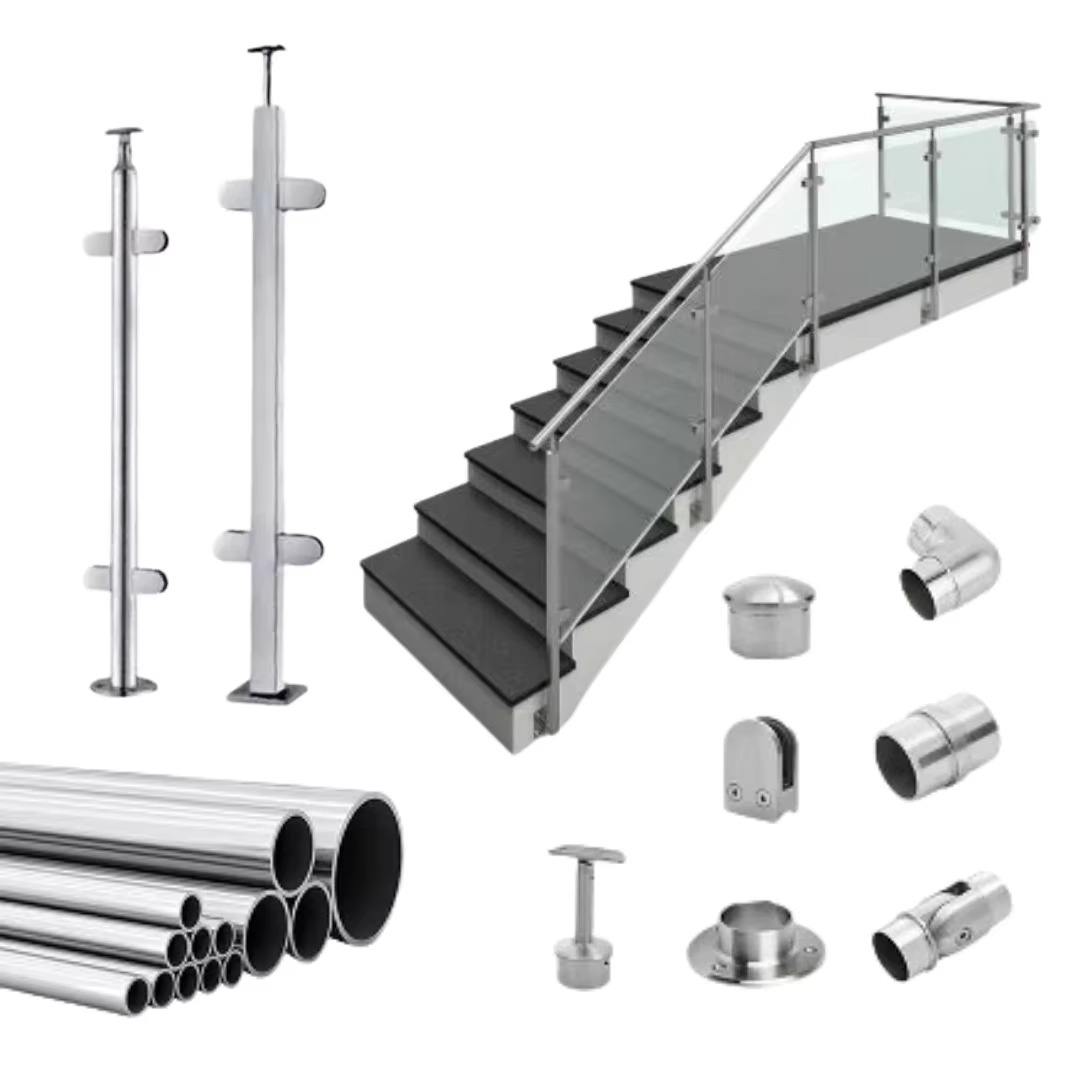 Professional Modern Brushed Side Mount Balustrade Stainless Steel Cable Railing with Customized Designs for Indoor/Outdoor Use