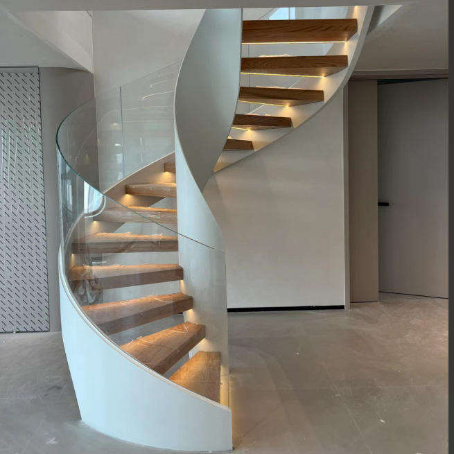 Steel or Stainless Steel Spiral Step Staircases Portable the Simple Thin Short Round 4 5 8 9 10 12 36 Foot Spiral Staircase