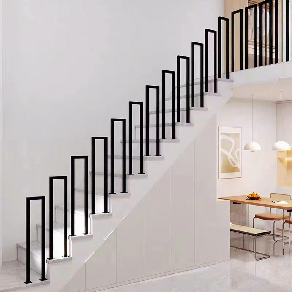 Indoor Aluminum Stair Railings for Villa Customizable
