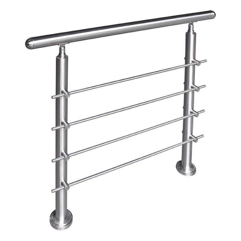 Wholesale Price Stair Railing High Strength Guardrail Home Hotel Stainless Steel and Glass Staircase Railing