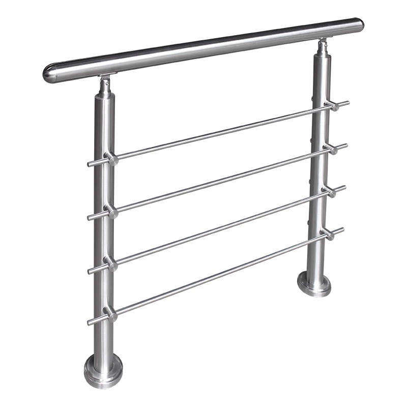 Wholesale Price Stair Railing High Strength Guardrail Home Hotel Stainless Steel and Glass Staircase Railing