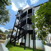 Sturdy and Durable with an Industrial Style Outdoor Fire Escape Staircase