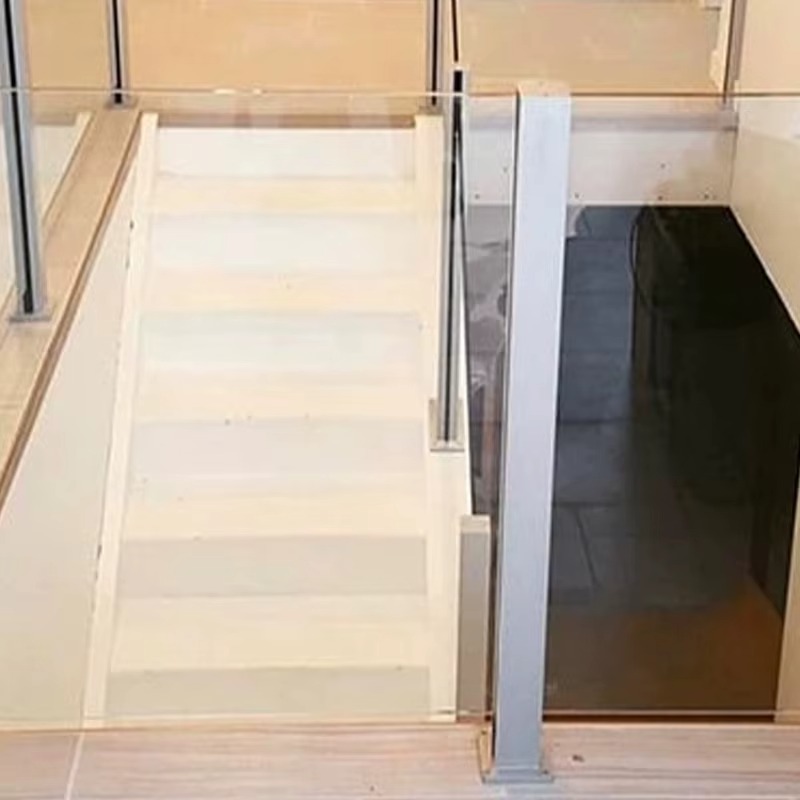 Modern Design 304 Stainless Steel Aluminum Vertical Balustrade Railing Punch-Free Rust Resistant Villa Hotel Stairs Balcony