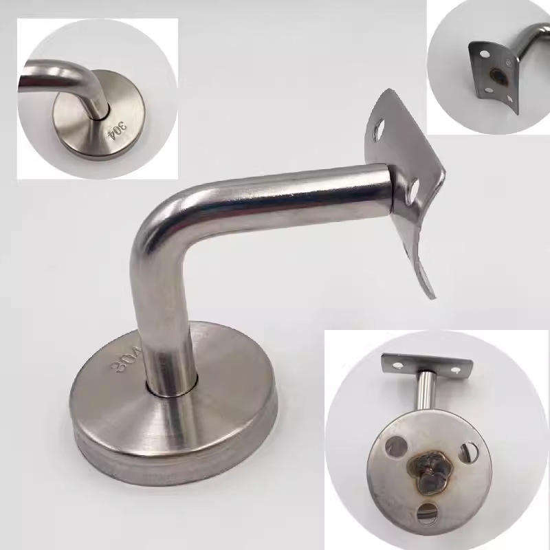 Modern Wrought Iron Architectural Handrail Bracket Fasteners High Tensile Steel Stainless Steel for Balustrades Handrails