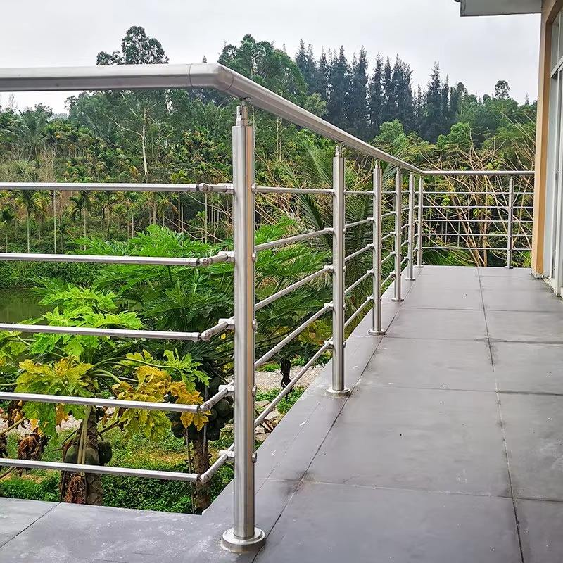 Low Cost Security Baluster Railing Exterior Railing Post Stainless Steel Handrail Balustrade Balcony Design Railing Post