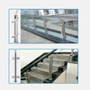 Glass Deck Railing China Supplier Modern Indoor Outdoor Glass Railing Balustrades Handrails for Stair and Balcony