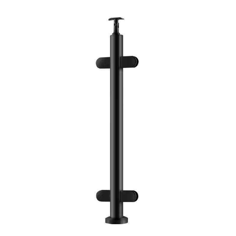 Outdoor Decking Fence Glass Balustrade Round Tube Glass Railing Post