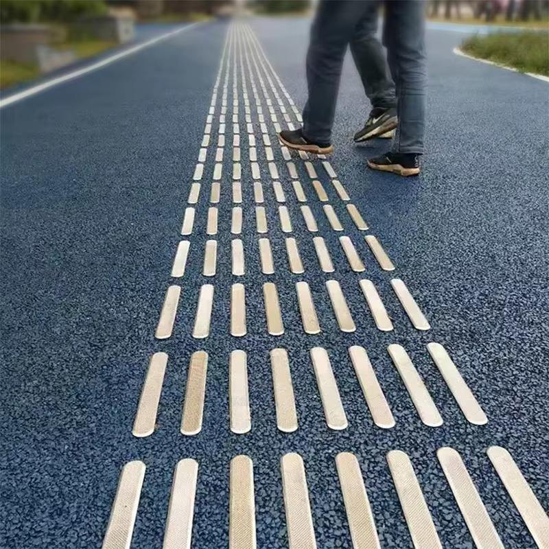 Stainless Steel Tactile Indicators High Quality Metal Road Stud 304 Tactile Paving Directional Blind Guiding Warning Stud Strips