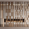 Indoor Wall Decor Stainless Steel Divider Room Partition for Living Room Metal Screen