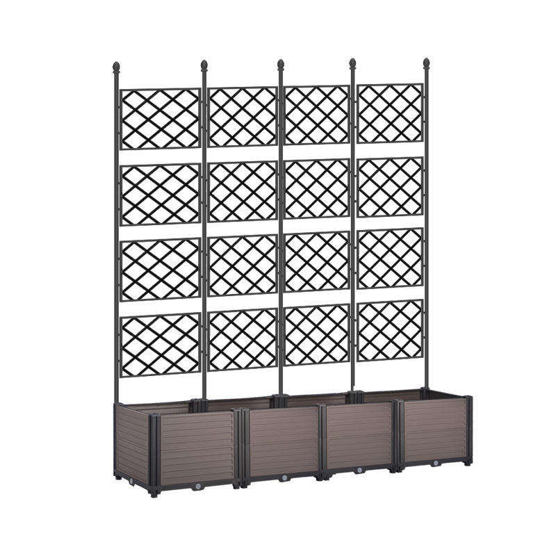 Metal Outdoor Privacy Screens Fencing Freestanding Patio Privacy Screen With Stand Fence Panels for Outside - ID 1601799618568