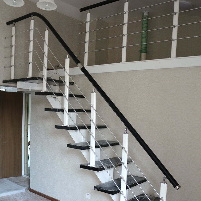 High Quality Deck Balustrade Stainless Handrail Wire Rope Post Balcony Cable Railing Staircase