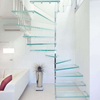 One Stop Service Tempered Laminated Glass Staircase Floating Staircase Safety Glass Railing Stairs