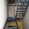 China Manufacturer Staircase Metal Stringer Floating Stairs Indoor Central Straight Riser for Small Spaces