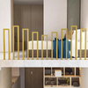 Modern Black Metal Stair Railings: Sleek Geometry and Durability for Contemporary Home Staircases - ID 1601875825282