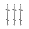 Factory Price Polished Finished Glass Balcony Outdoor Metal Stair Railing