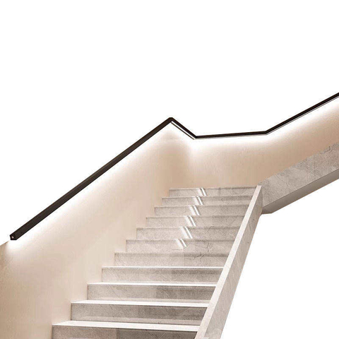 Low Moq Customized Stainless Steel Handrail Led Light Spotlight Balustrade Stair Railing