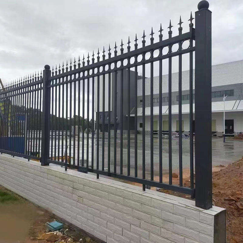 Modern Design Customize Metal Steel Aluminium Iron Garden Vertical Blade Fence Panels with Post Aluminum Blade Fence protection