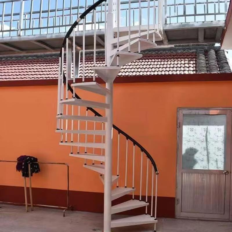 Staircase Railing Spiral Staircase Commercial Exterior Steel Steps Metal Railing Staircase Design - ID 1601826439915