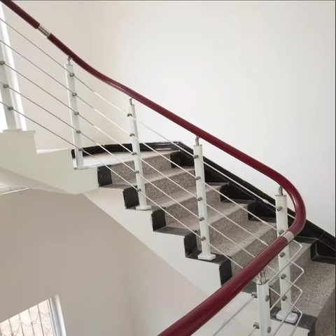 Modern High Quality Stainless Steel Cable Railing for Balcony Apartments Villas Pedestrian Stair Balustrade Wire Railing