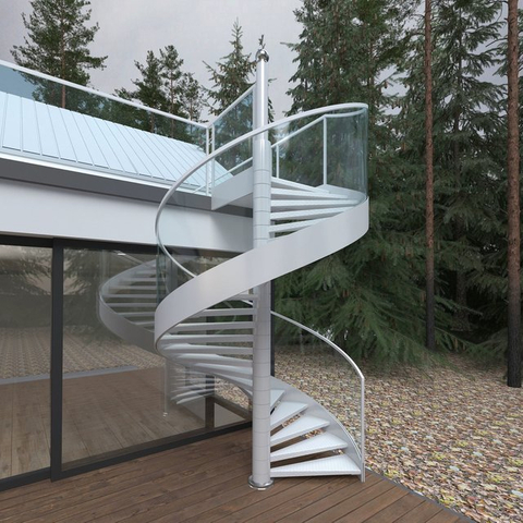 Custom Steel Spiral Staircase for Indoor and Outdoor Projects