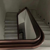Double Stringer Black Steel Beam Wooden Staircase Glass Railing for Villa